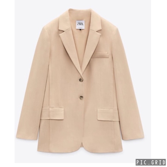 Zara full length pleated pant and straight cut blazer - Picture 7 of 16